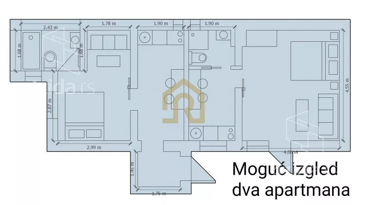 Dvosoban stan | 4zida