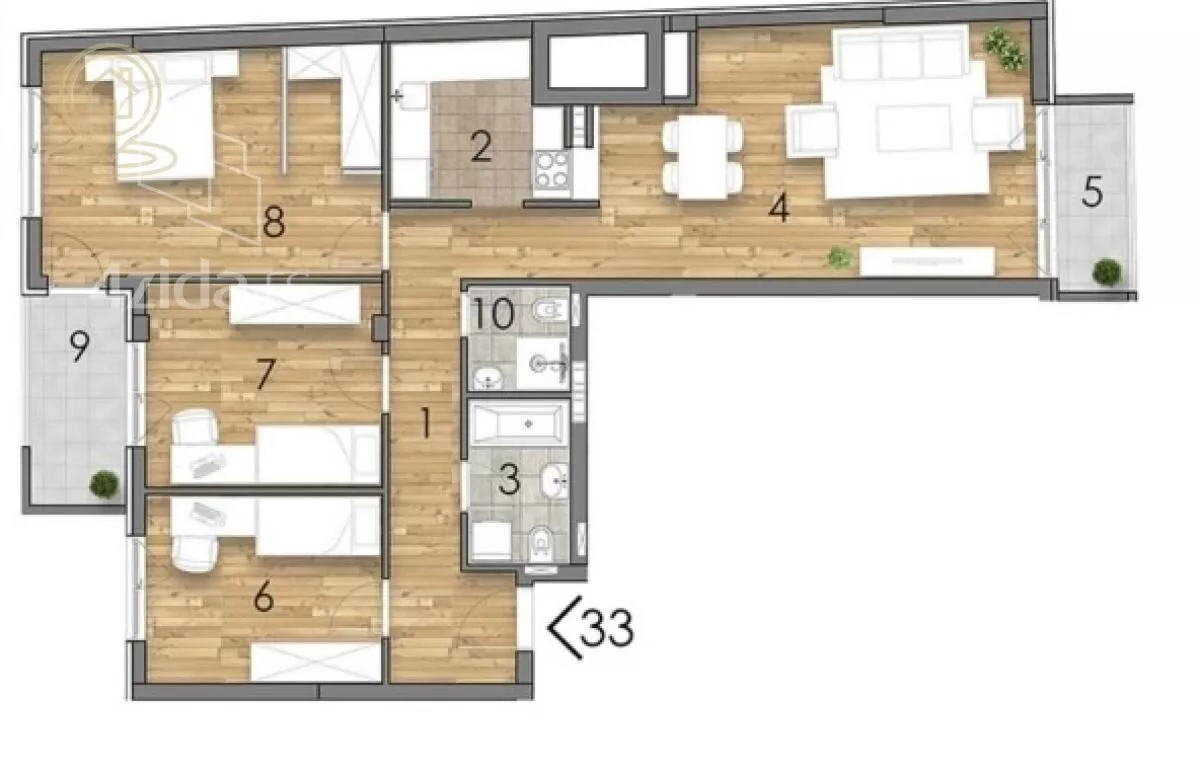 Šestosoban stan | 4zida