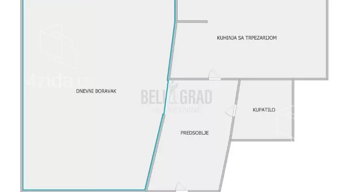 Jednosoban stan | 4zida