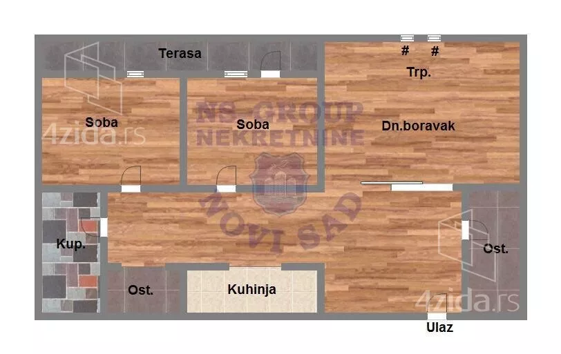 Trosoban stan | 4zida
