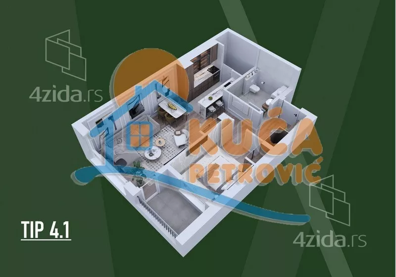 Dvosoban stan | 4zida