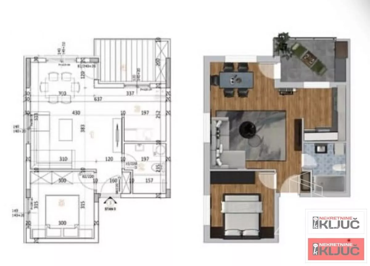 Dvosoban stan | 4zida