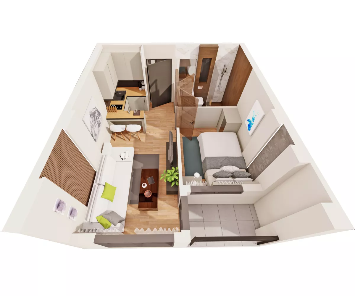 Jednoiposoban stan | 4zida