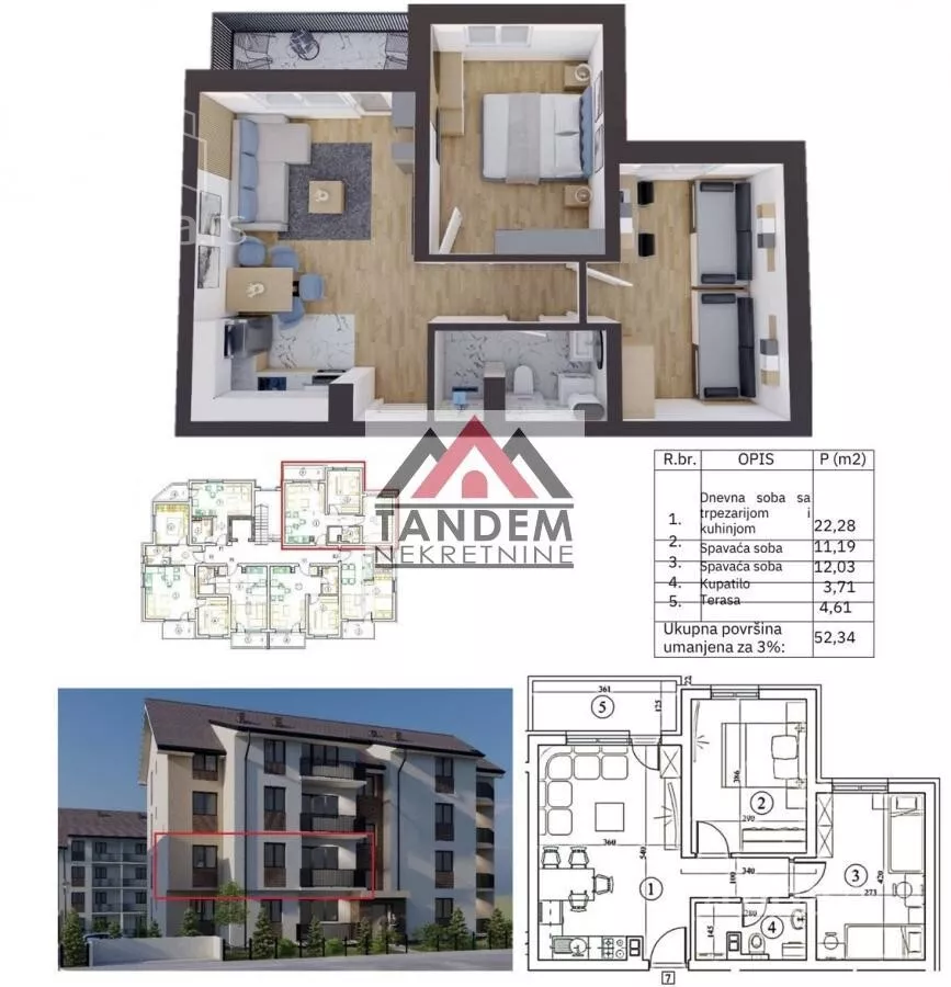 Dvoiposoban stan | 4zida