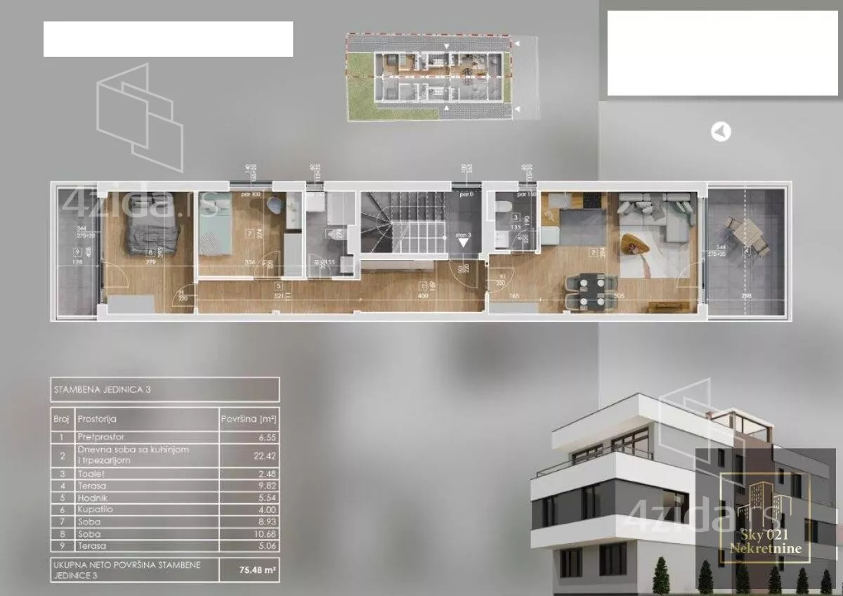 Trosoban stan | 4zida