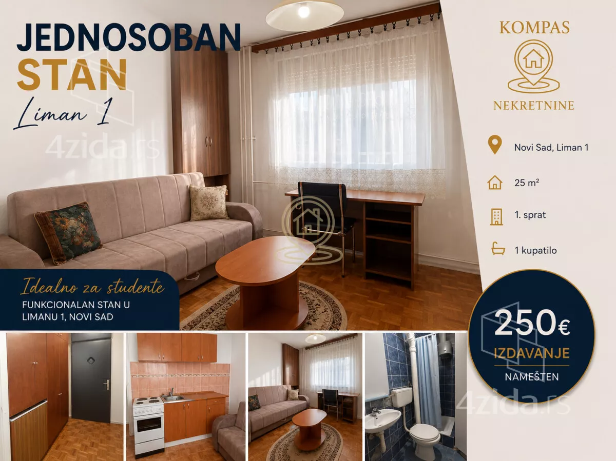 Jednosoban stan | 4zida