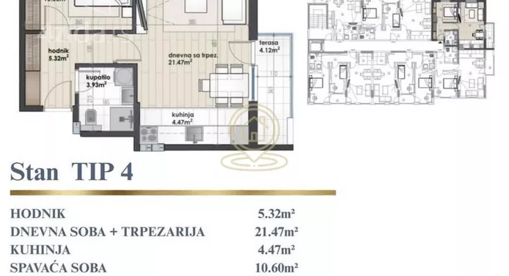 Jednoiposoban stan | 4zida