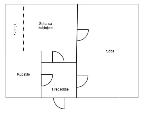 Jednoiposoban stan | 4zida