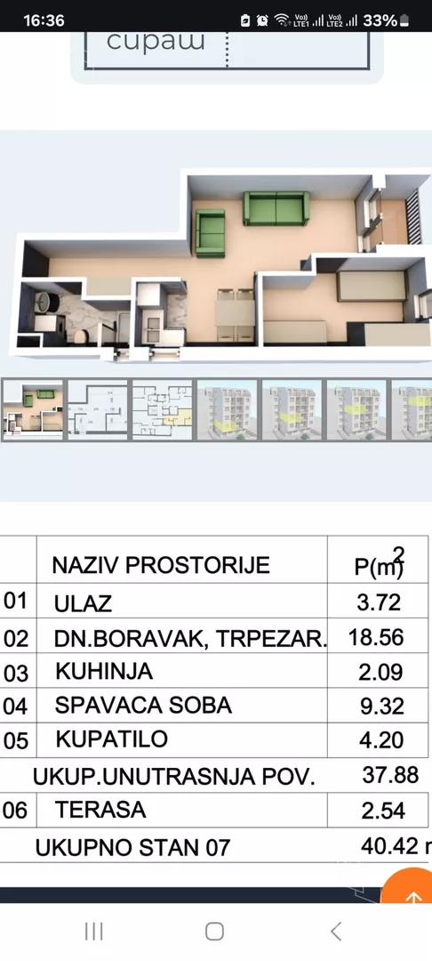 Jednoiposoban stan | 4zida