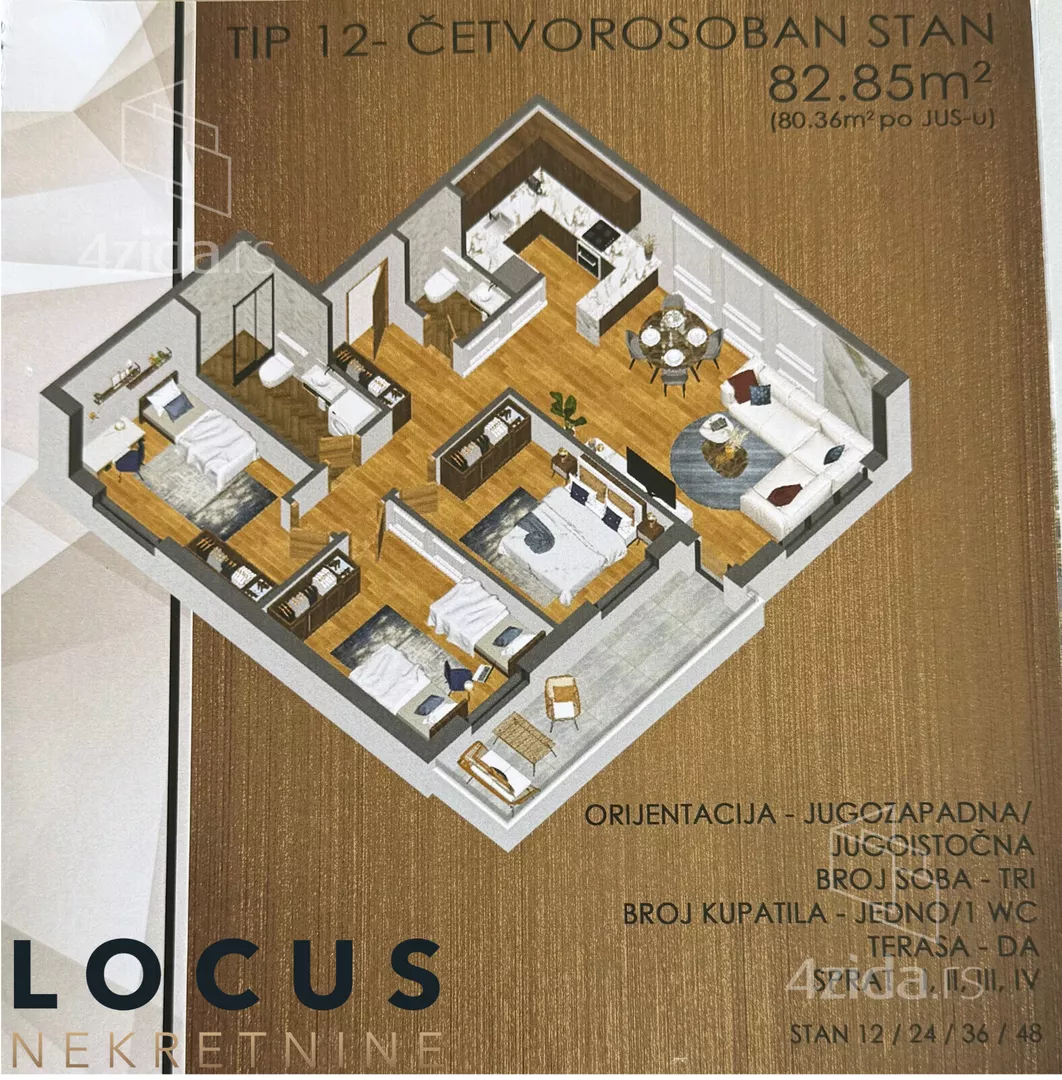 Četvorosoban stan | 4zida