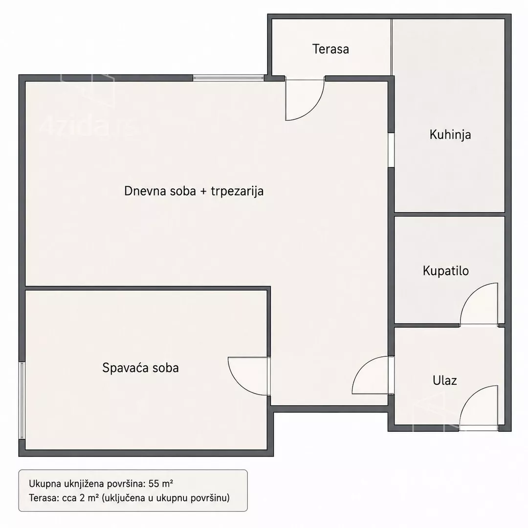 Dvosoban stan | 4zida