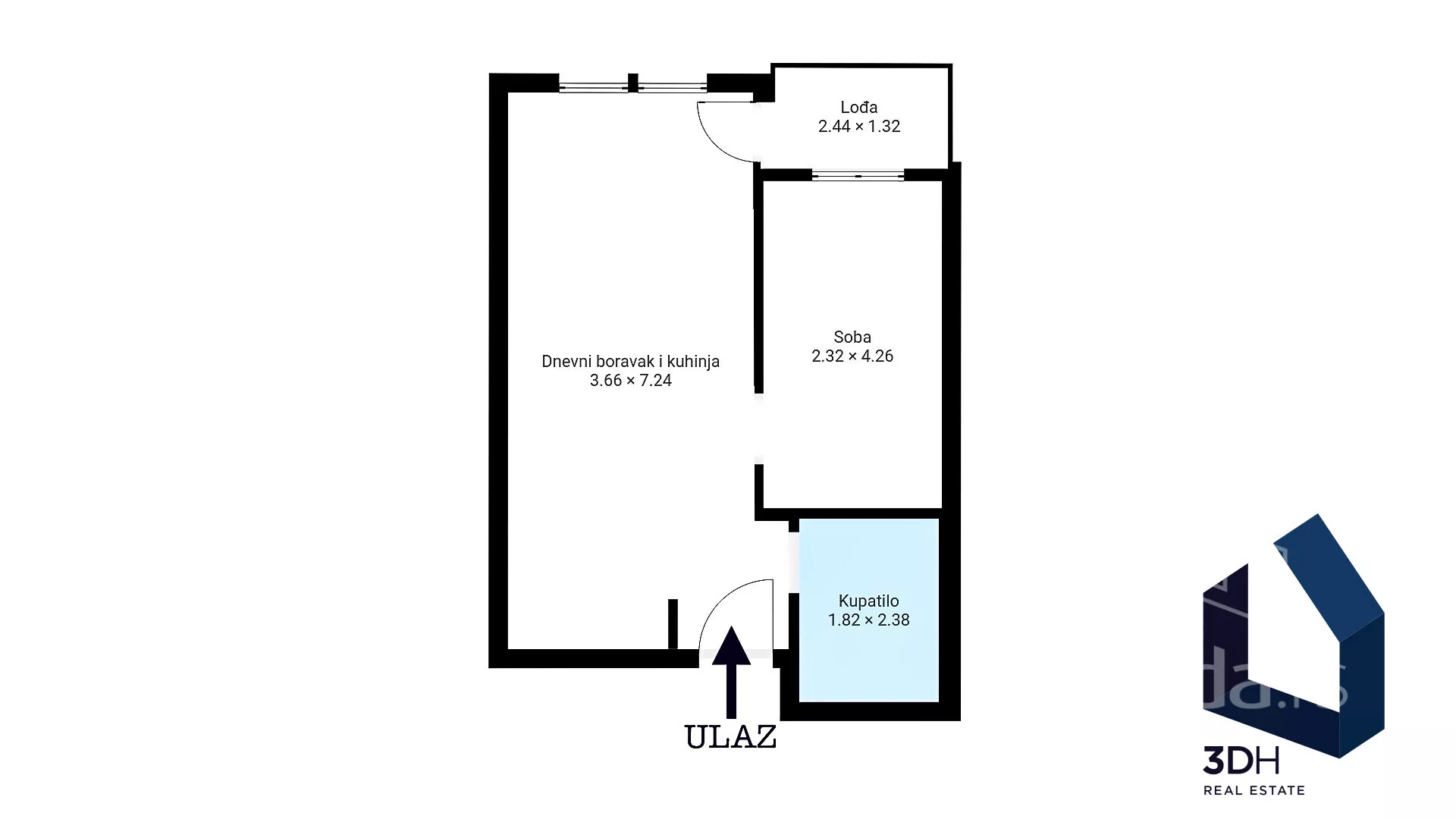 Jednoiposoban stan | 4zida