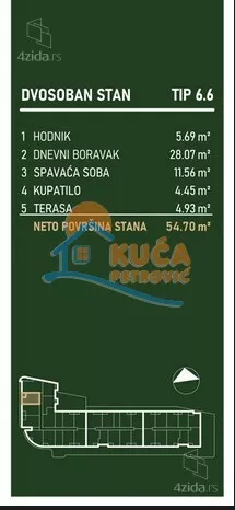 Dvosoban stan | 4zida