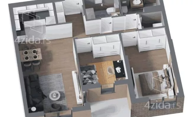 Trosoban stan | 4zida