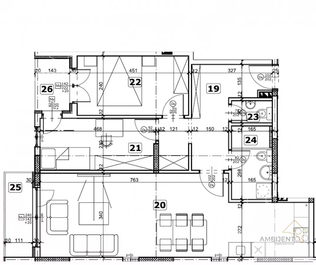 Trosoban stan | 4zida
