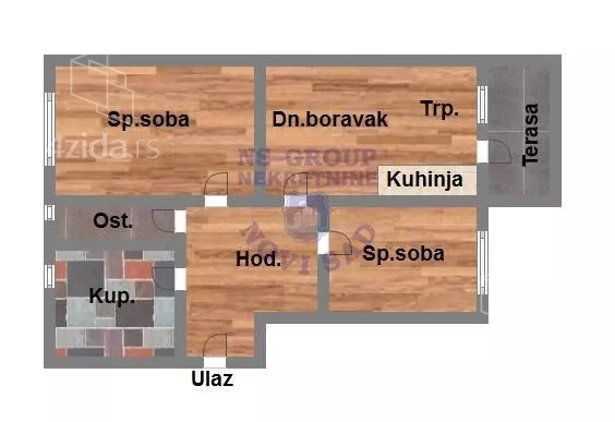 Trosoban stan | 4zida