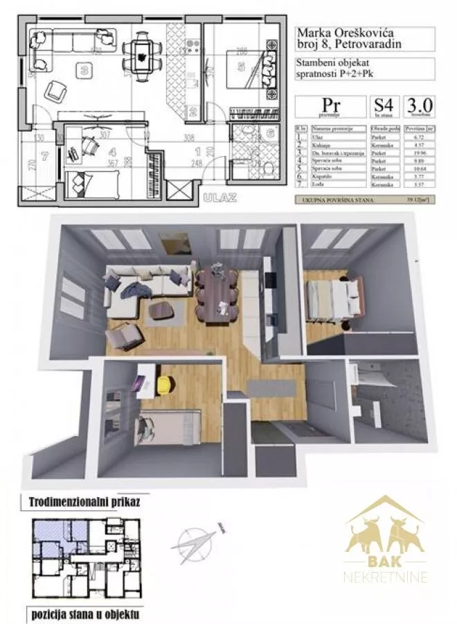 Trosoban stan | 4zida