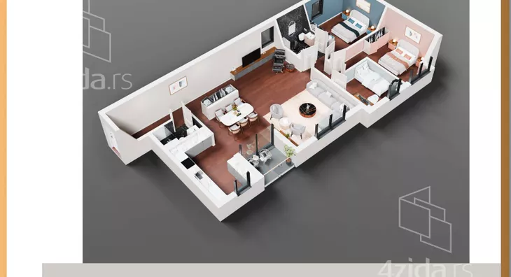 Trosoban stan | 4zida