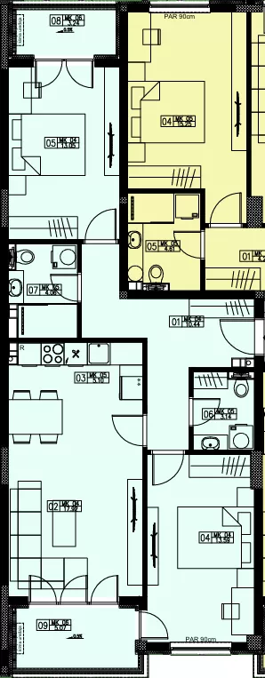 Trosoban stan | 4zida