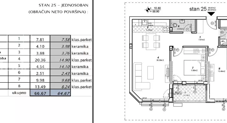 Trosoban stan | 4zida
