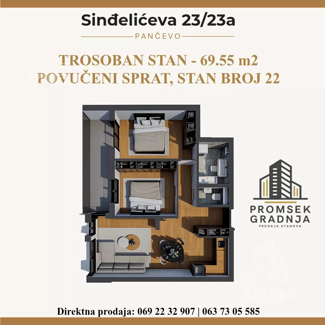 Dvosoban stan | 4zida