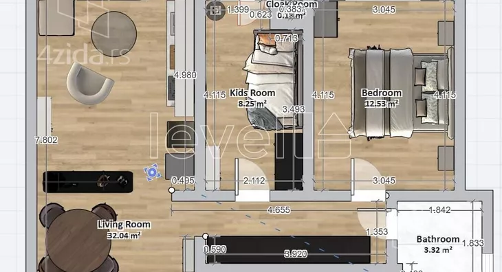 Dvoiposoban stan | 4zida