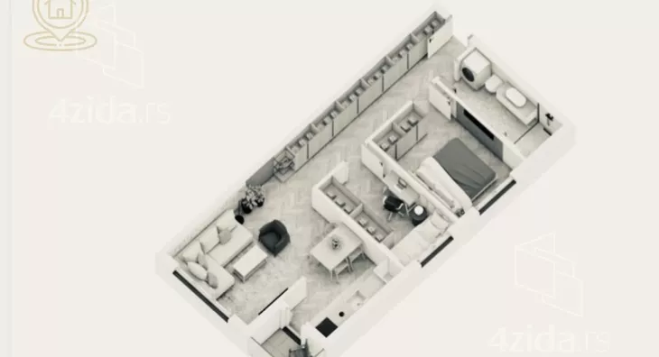 Četvoroiposoban stan | 4zida