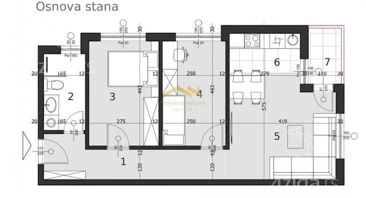 Trosoban stan | 4zida