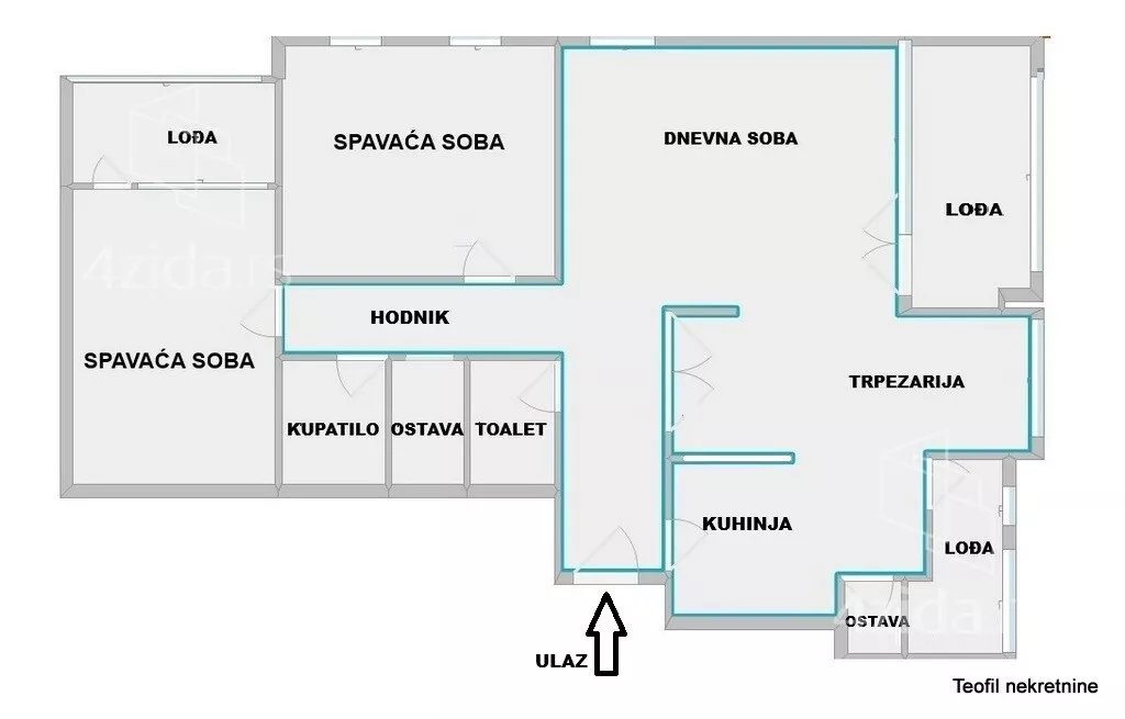 Trosoban stan | 4zida