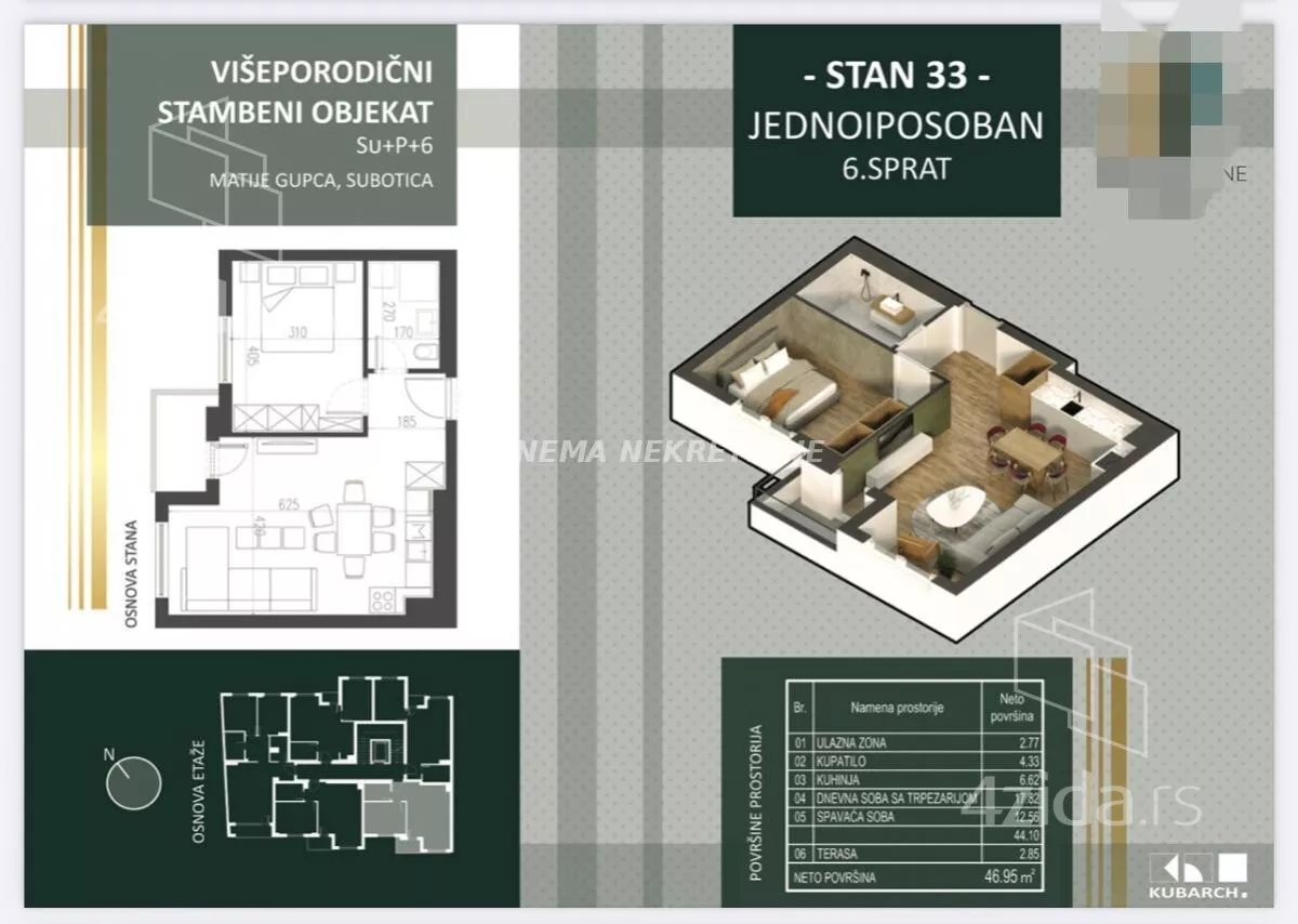 Dvosoban stan | 4zida