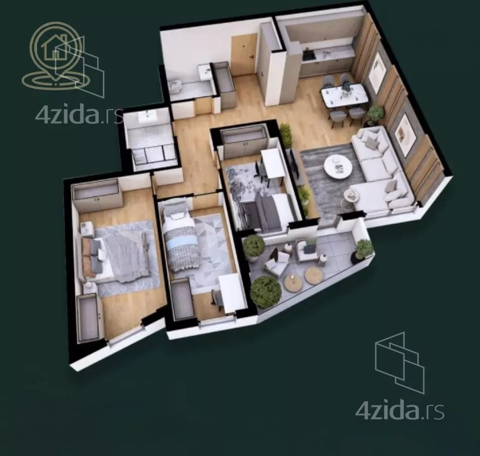 Troiposoban stan | 4zida