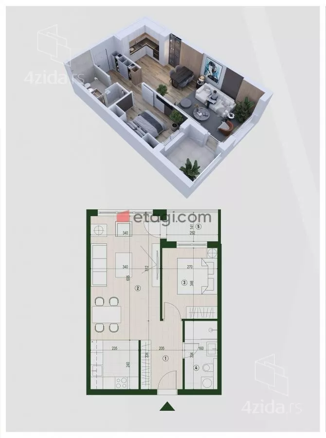 Dvosoban stan | 4zida