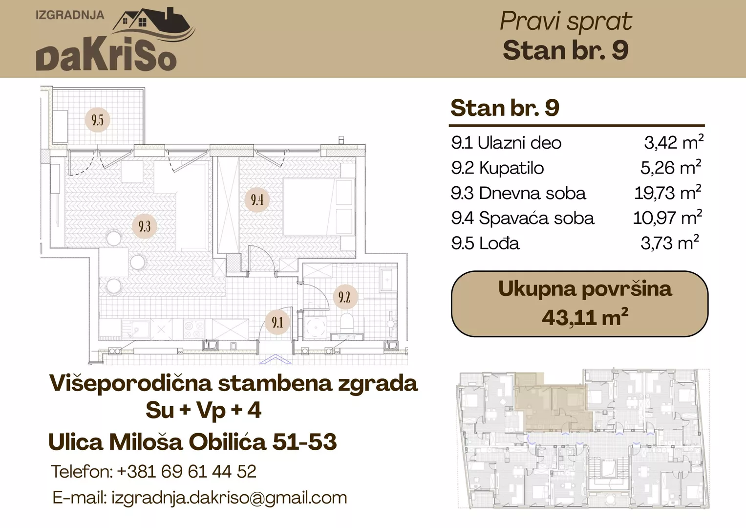 Dvosoban stan | 4zida