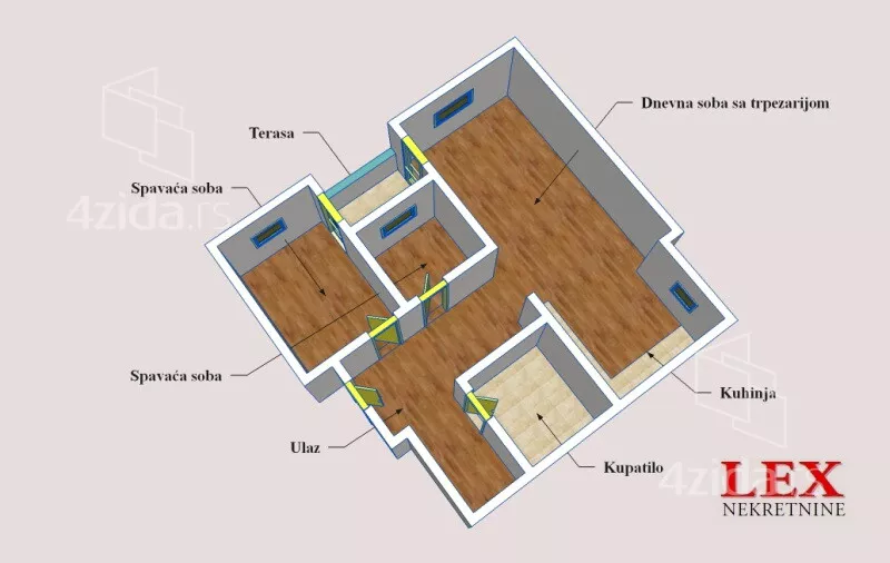 Trosoban stan | 4zida