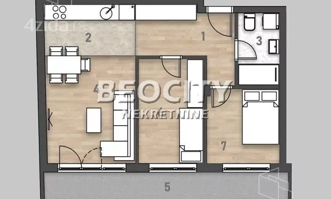 Trosoban stan | 4zida