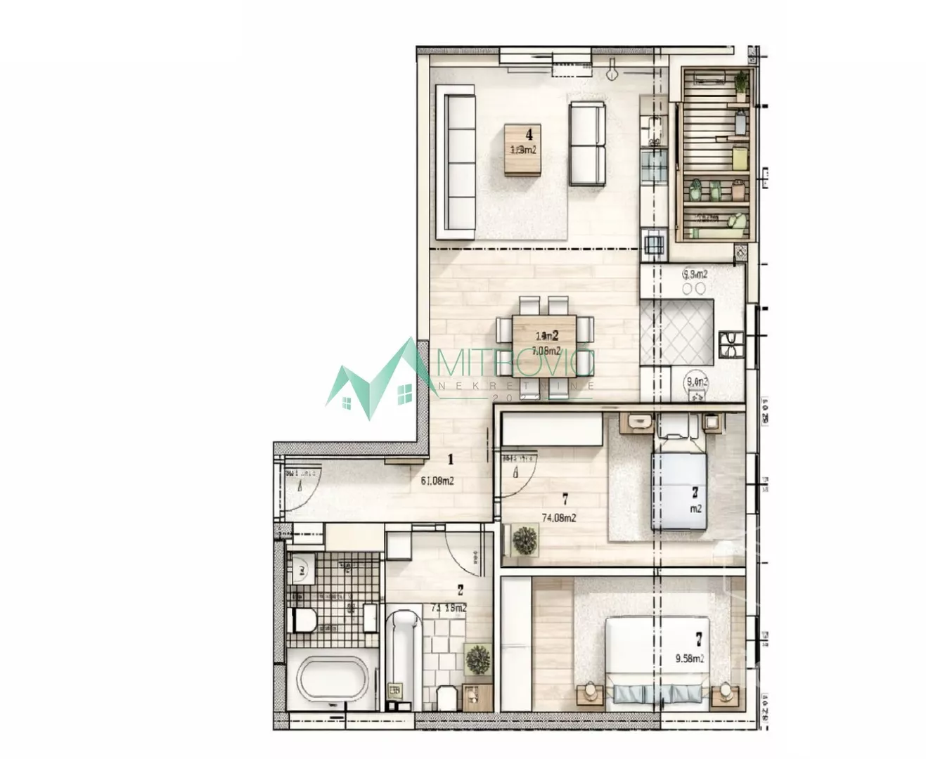 Dvoiposoban stan | 4zida