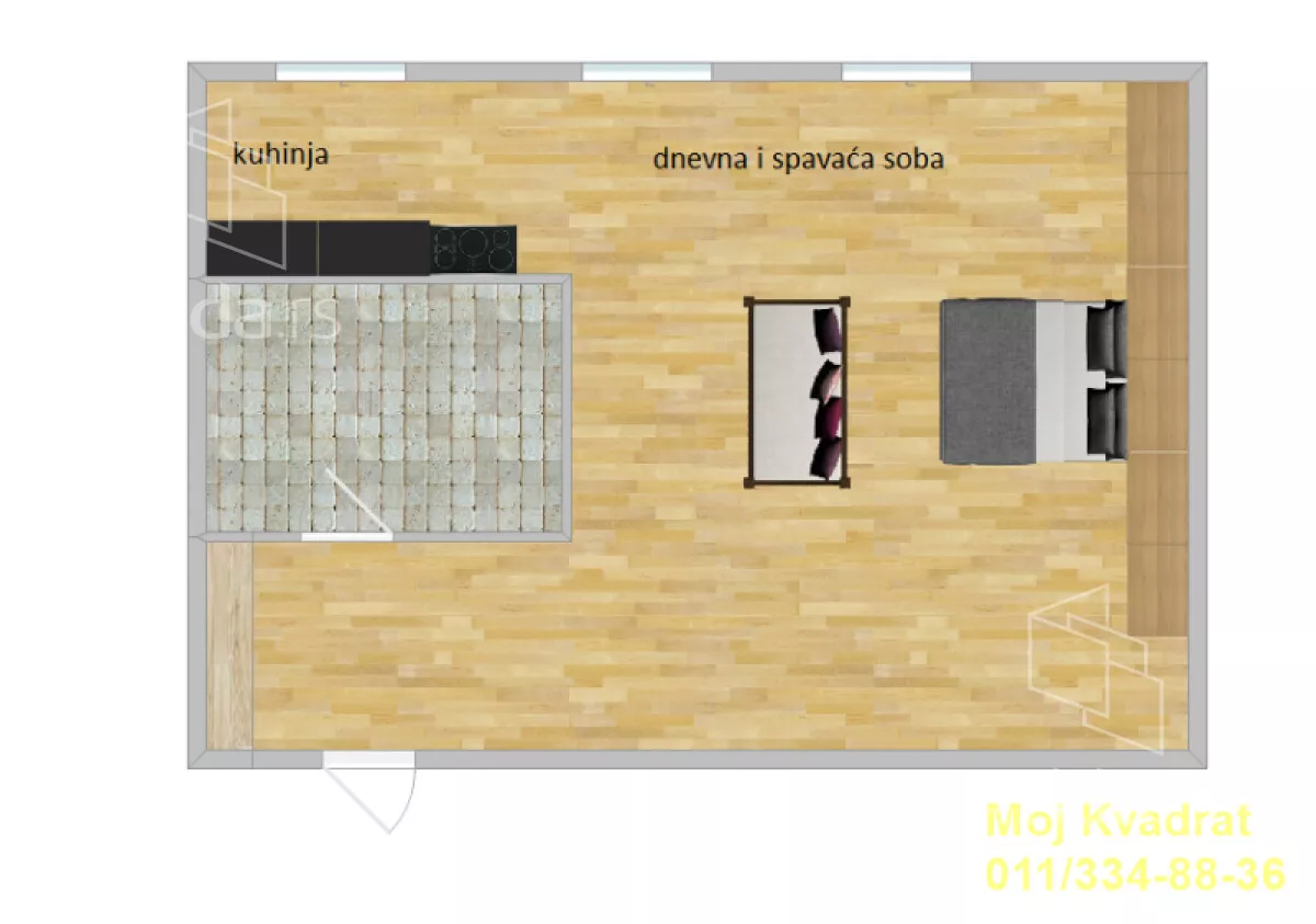 Jednosoban stan | 4zida