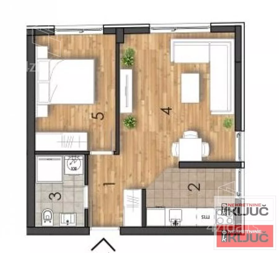 Jednoiposoban stan | 4zida