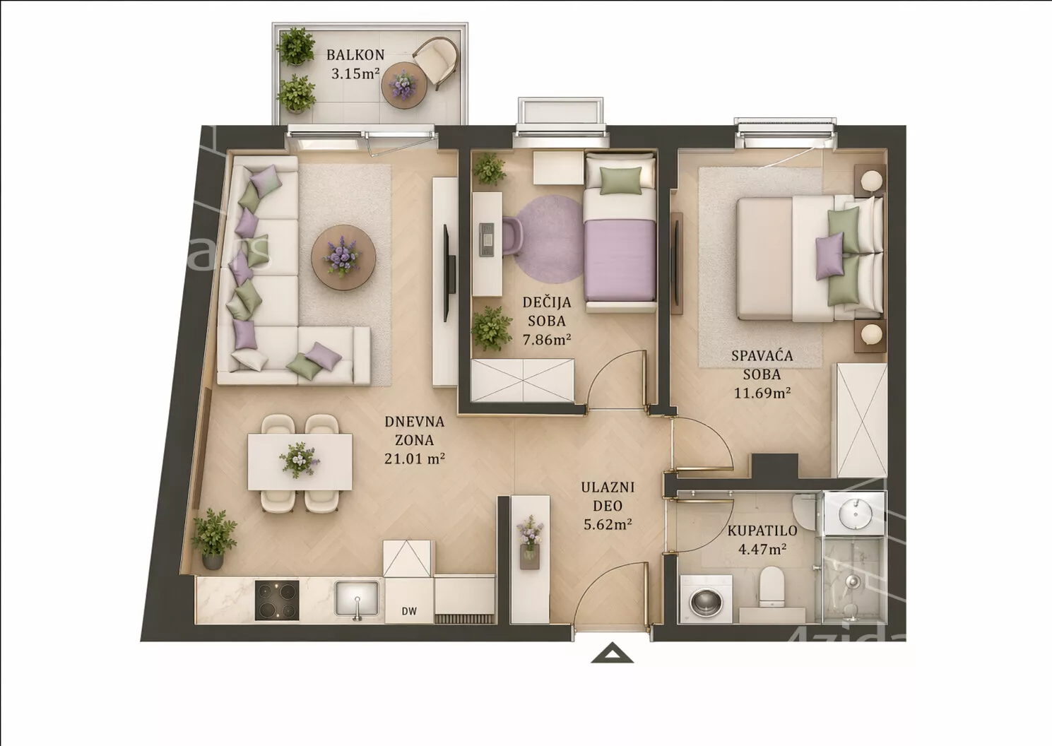 Trosoban stan | 4zida