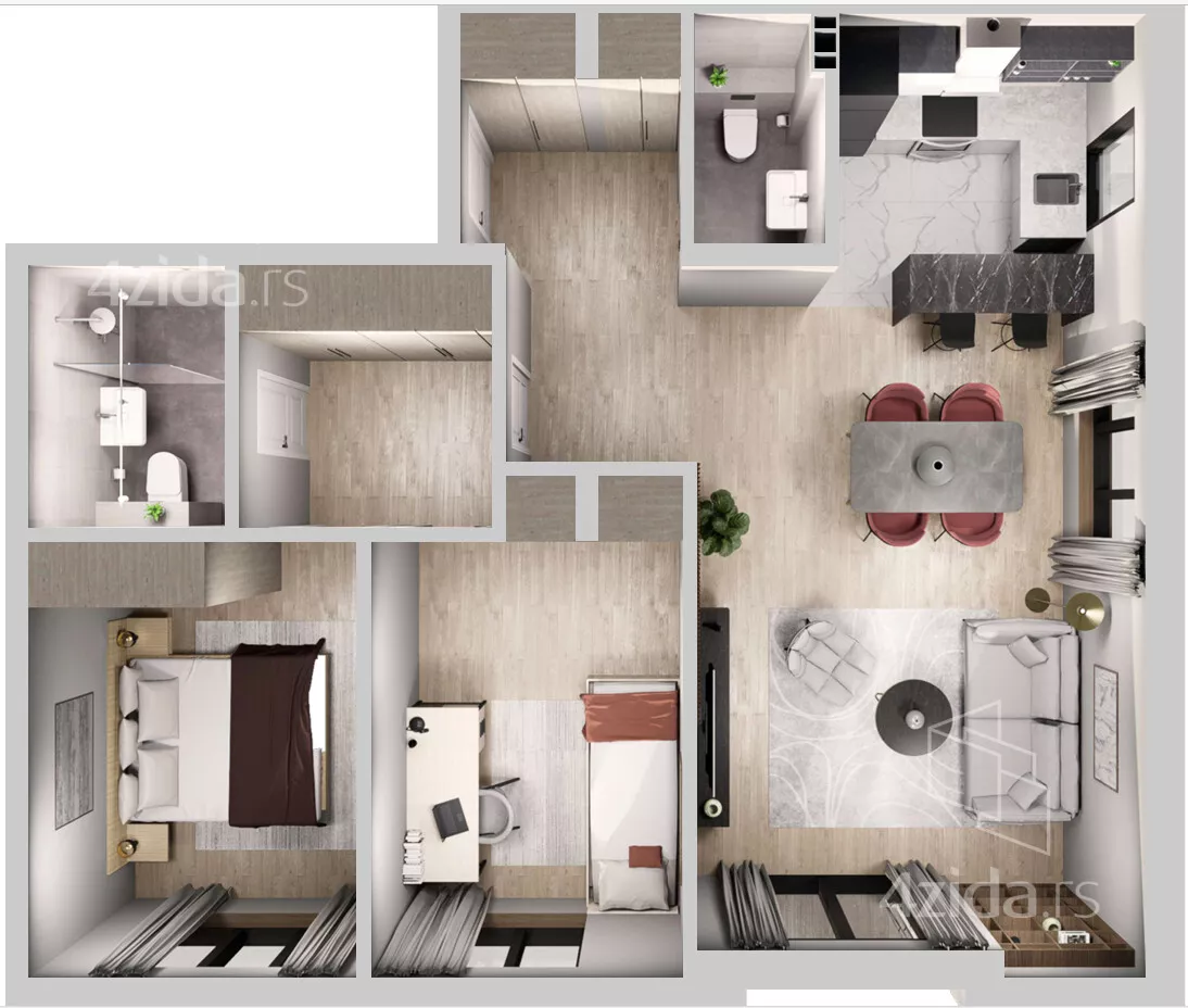 Trosoban stan | 4zida