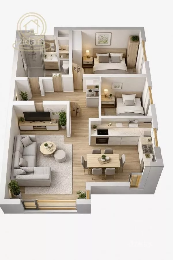 Dvoiposoban stan | 4zida