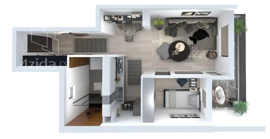 Jednoiposoban stan | 4zida