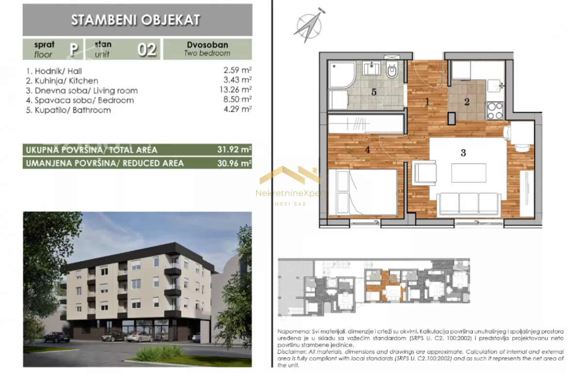 Jednoiposoban stan | 4zida