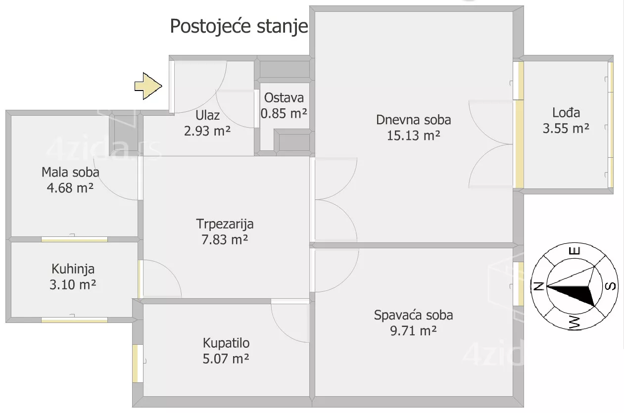Dvoiposoban stan | 4zida