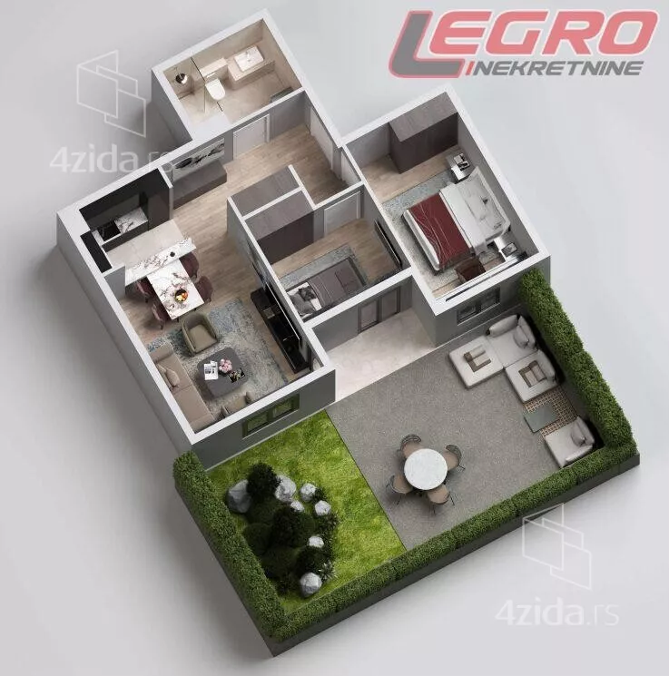 Trosoban stan | 4zida