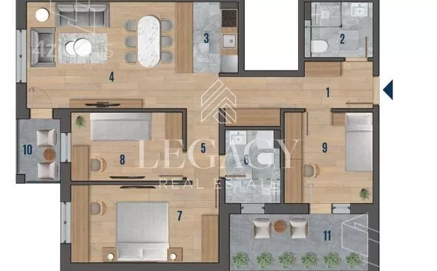 Troiposoban stan | 4zida