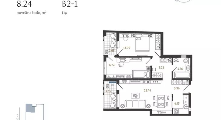 Trosoban stan | 4zida