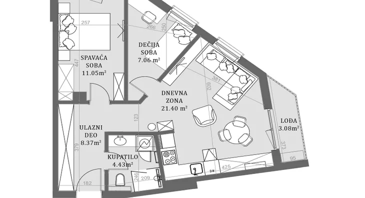 Trosoban stan | 4zida