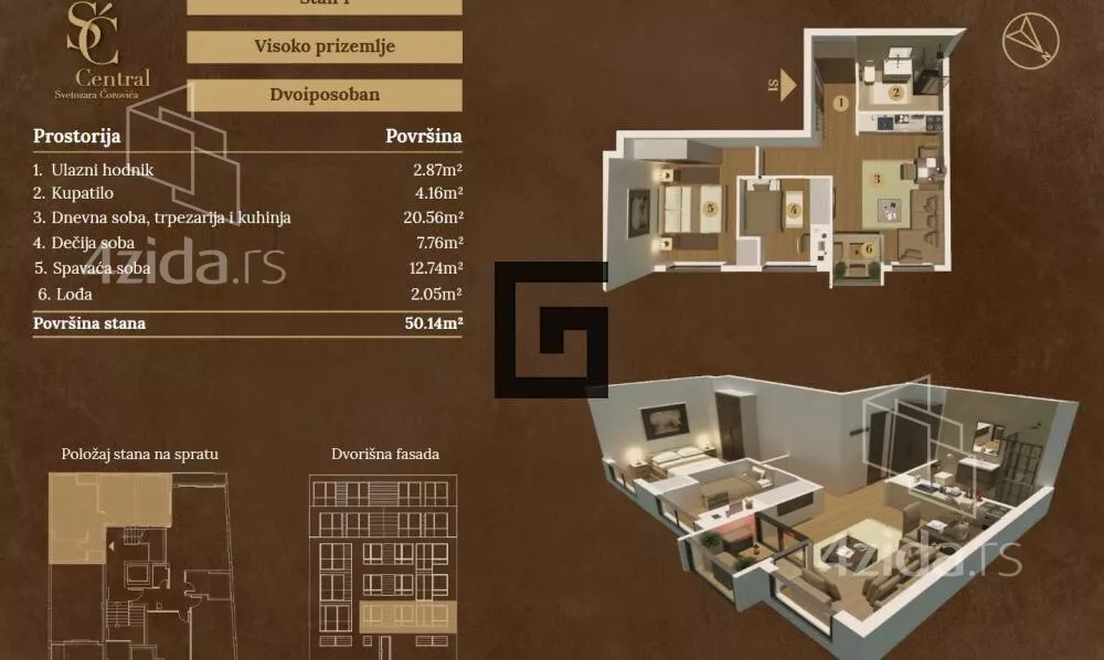 Dvoiposoban stan | 4zida