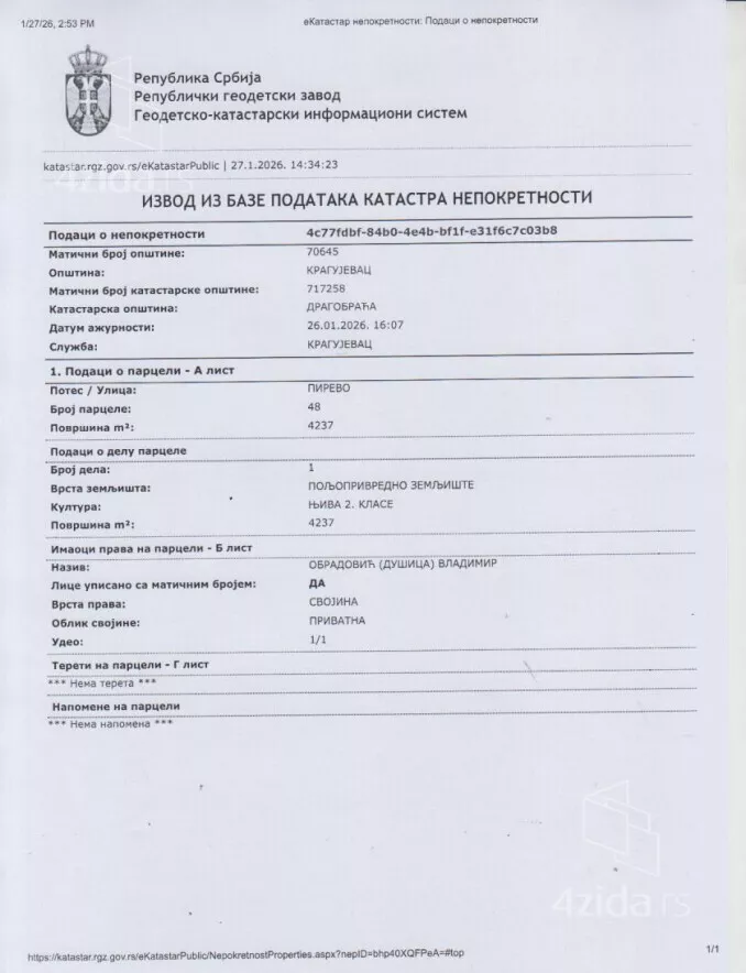 Poljoprivredno zemljište | 4zida